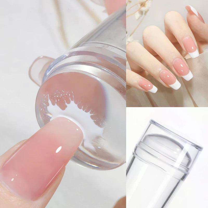 White Black Nail Stamping Plates Silicone Nail Stamper Stamping Nail Art Accessories Diy All For Manicure Tools