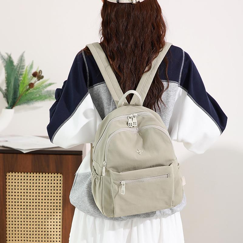 Large Capacity Outdoor Sports Backpack Women's Casual Travel Bag Student Book Bag Simple Design Double Shoulder Bag