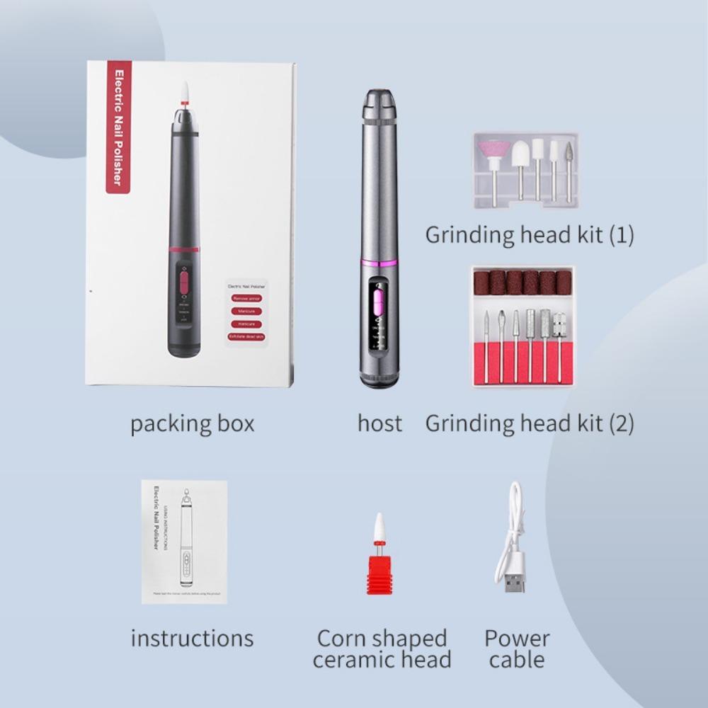Nail Remover Polishing To Remove Dead Skin Nail Polisher Bottom Noise Portable Electric Nail Polisher