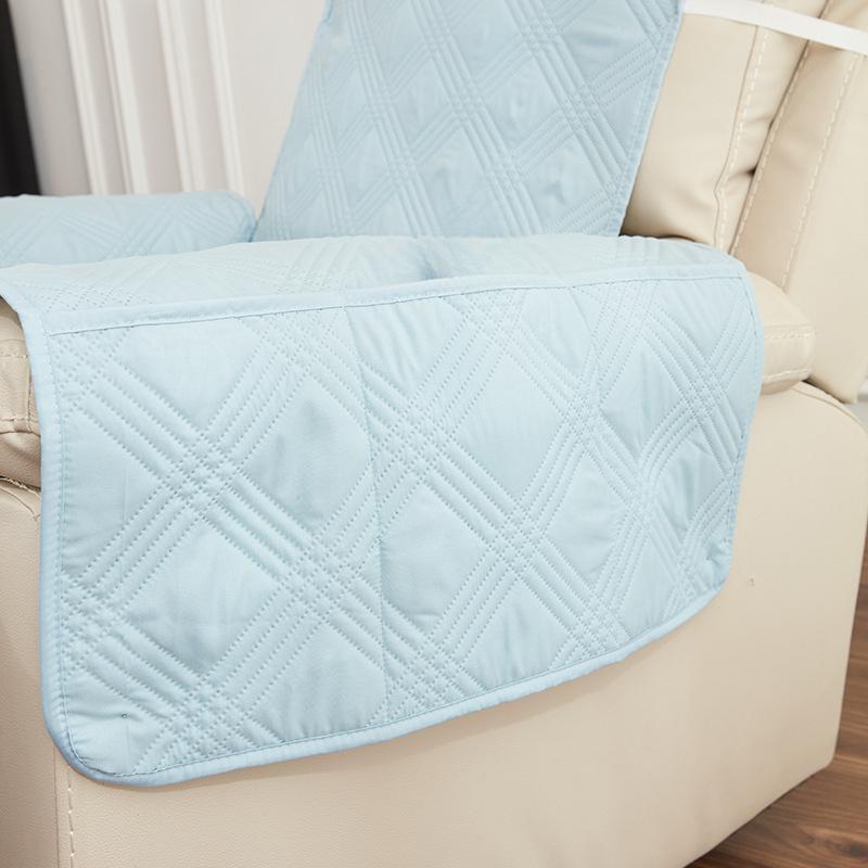 Rutschfestes Vier-Jahreszeiten-Sofakissen, dreizeiliges Rautensofa, Chaiselongue-Kissen, Wohnzimmer, Einzelsitz-Sofabezug mit Beinstütze