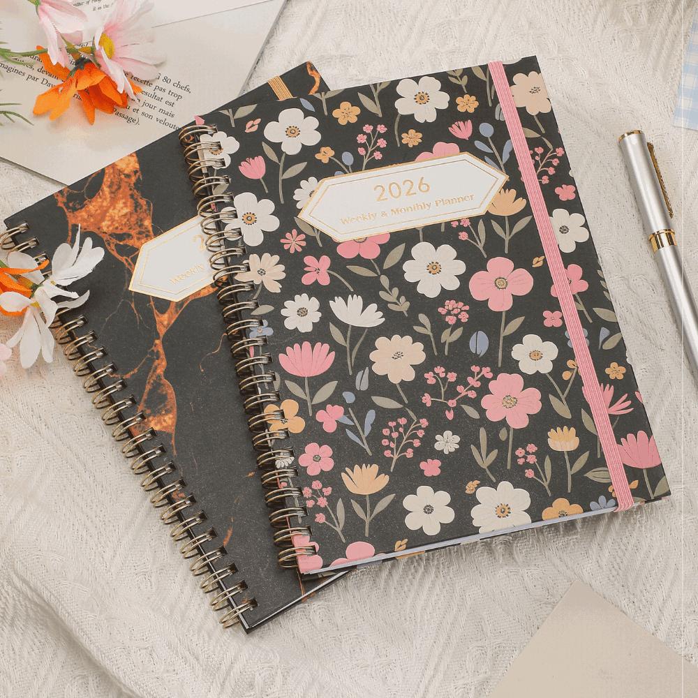 Spiralnotizbuch A5 Wochen- Monatsplaner Tragbares Tagesplanbuch Schul- Bürobedarf