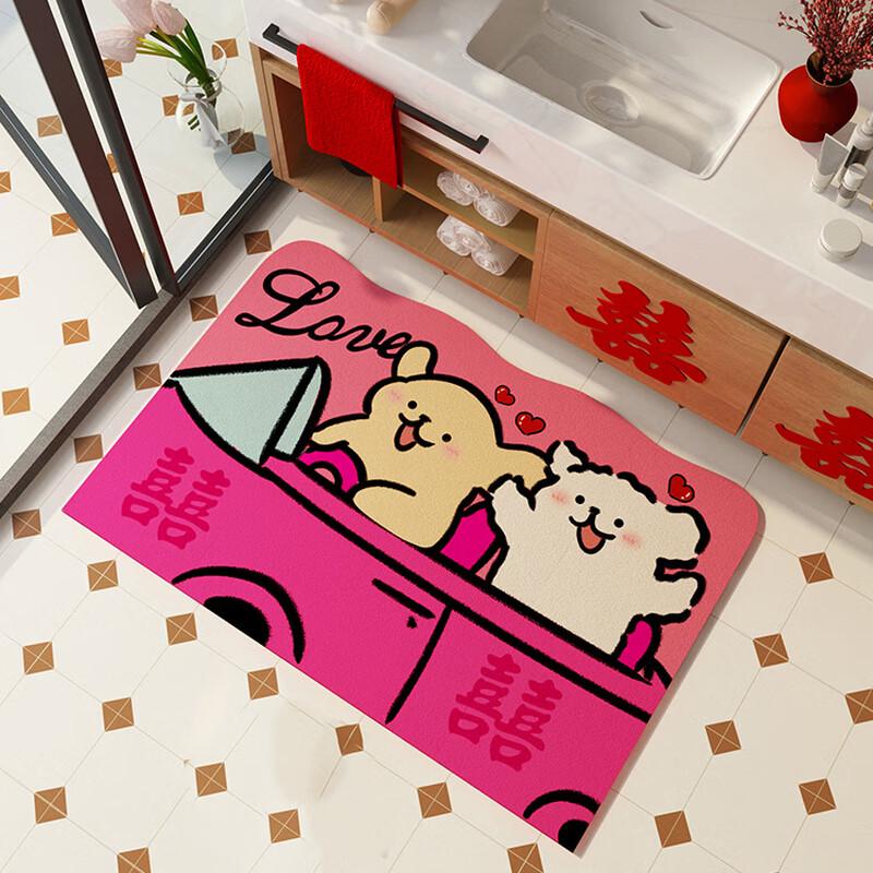 

Jianixiong Cartoon Wedding Anti-slip Floor Mat 60x90cm