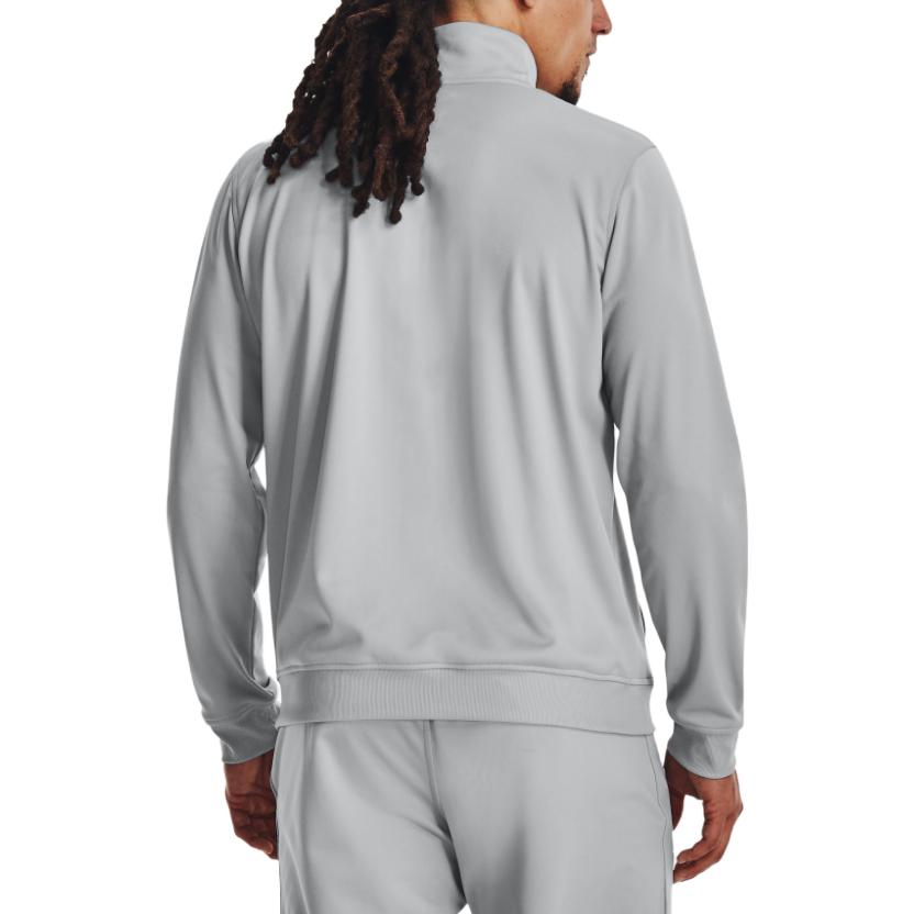 Under Armour Solid Color Stand Collar Fitted Long Sleeve Jacket Men Gray 1329293-011