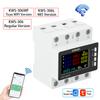 AC 85-290V 80A Tuya WIFI Chytrý jistič Třífázový 4vodičový Lištový voltmetr KWH Měřič spotřeby energie Dálkové ovládání přes aplikaci