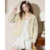 Giacca di jeans con frange da donna ET BOITE