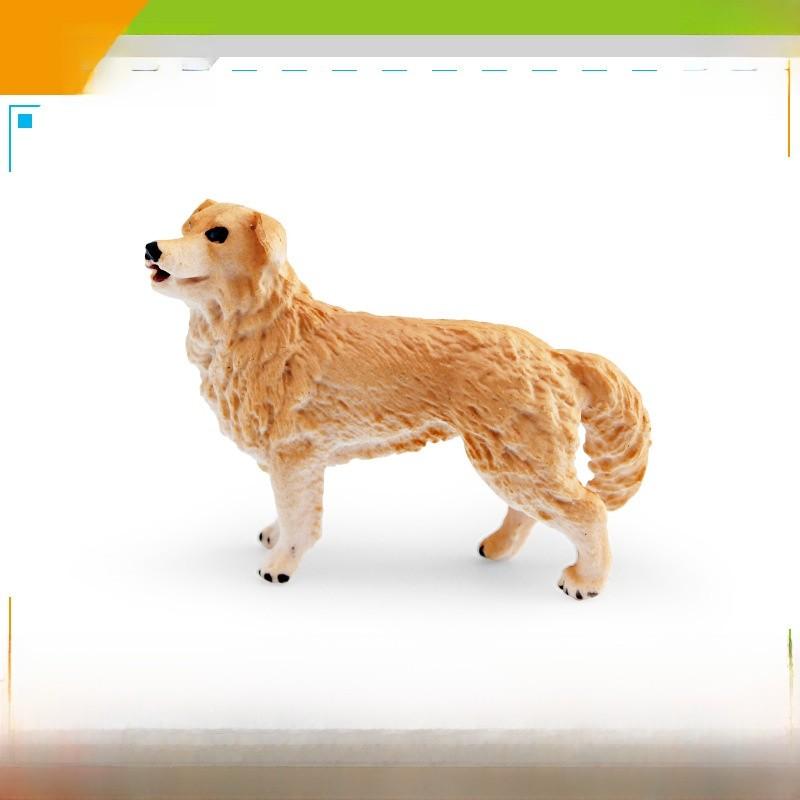 Golden Retriever Pvc Figure For Children Decorative Animal Miniature Gift