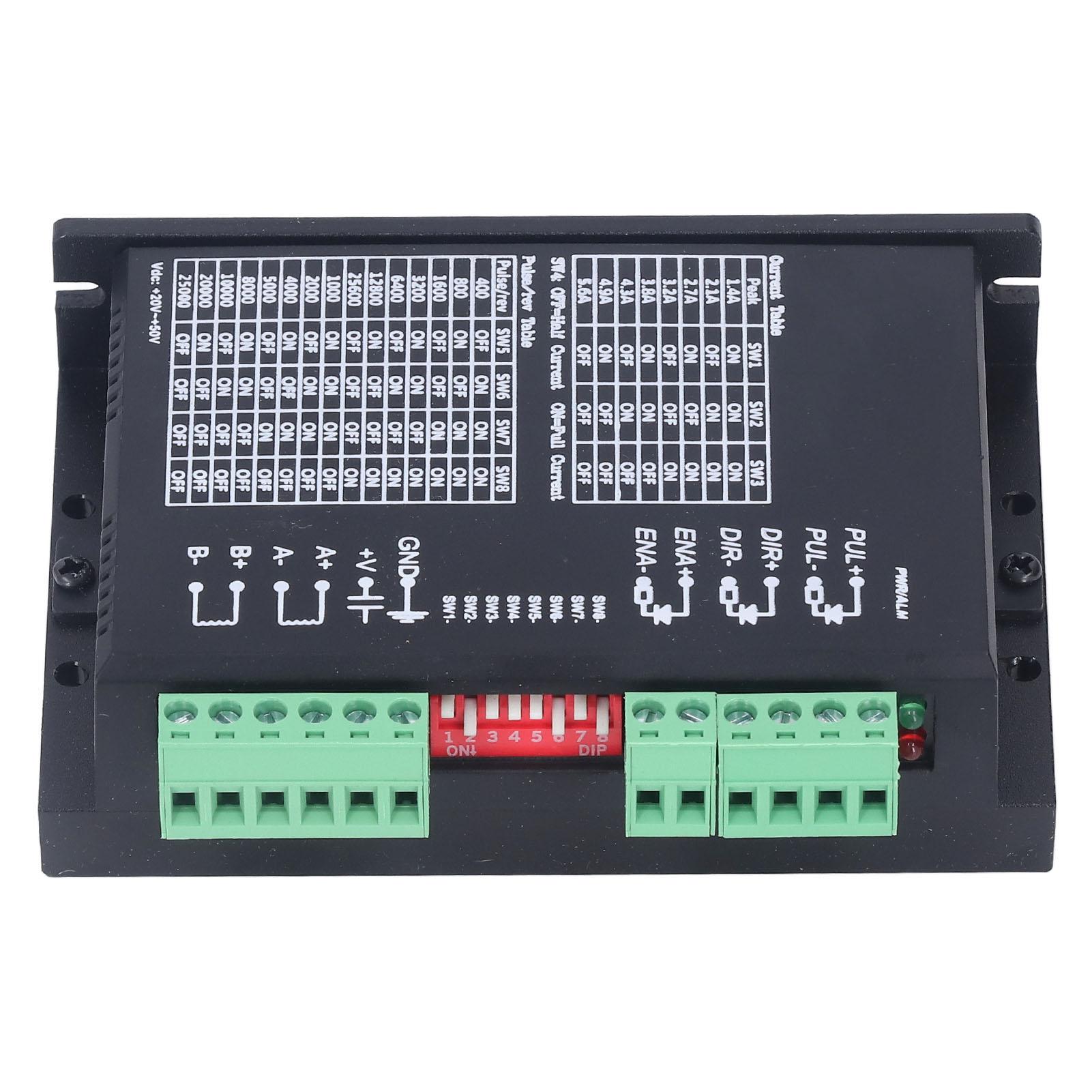 

Драйвер крокового двигуна DSP контролер цифровий 1.4A5.6A Регульований DM556 для 57 60 86 Кроковий