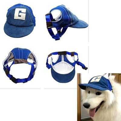 Pet Sunscreen Hat Cute Pet Hat Dog Baseball Cap with Ear Holes Adjustable Outdoor Sports for Small Medium Large Cat Dogs Kittens