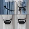 2 Pack Strong Magnetic Curtain Tiebacks Elegant Decorative Tie Backs Modern Rope Tiebacks for Drapes Window Curtain Holdbacks