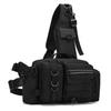 Crossbody Bag Unisex Nylon Multi Pocket Adjustable Strap Outdoor Fishing Travel