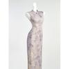 Women's Elegant Bodycon Dress With Vintage Chinese Style Print