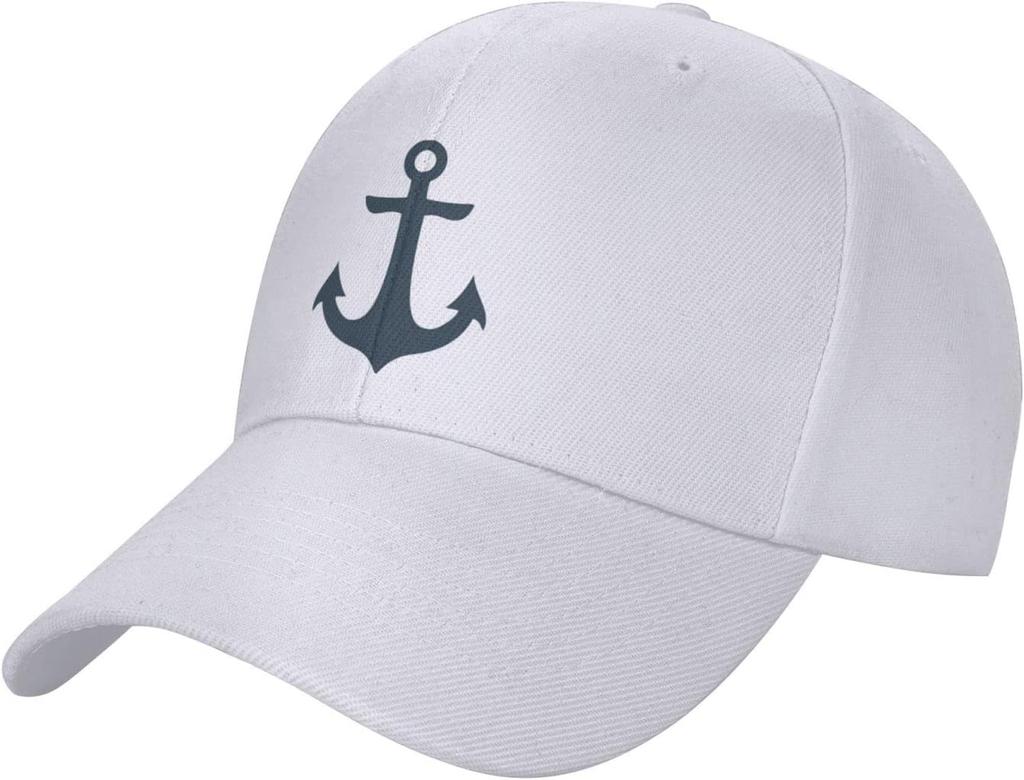 Nautical Anchor Baseball Cap Unisex Cotton Adjustable Casual Summer Outdoor Trucker Hat
