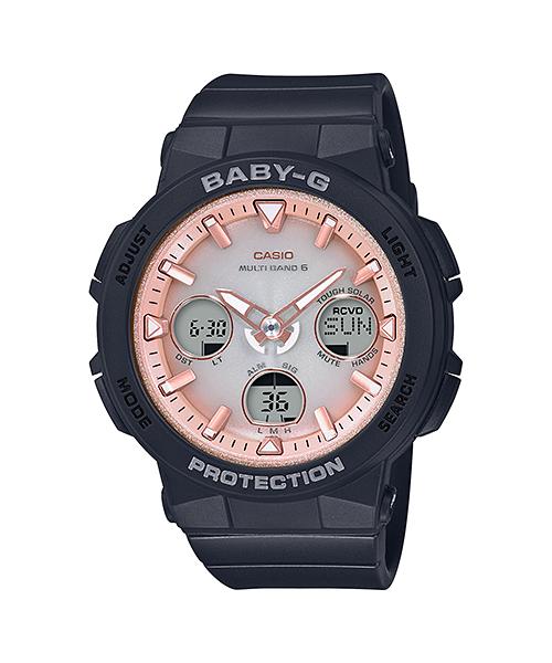 

Casio Men s Resin 100M Water Resistant Analog Shock Resistant Quartz Watch BGA-2500-1A2 чёрный