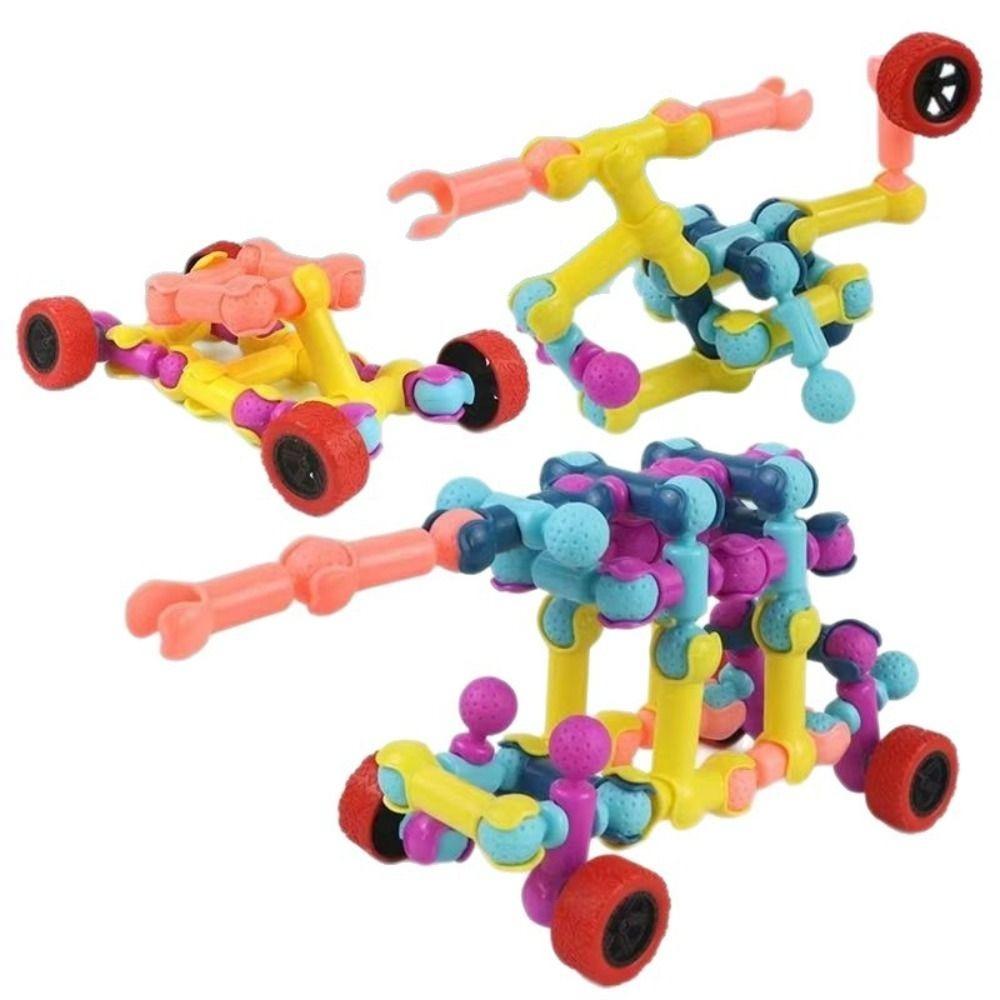

101pcs Movable Construction Puzzle Toy Articulated Assembly Montessori Toys Adults Gifts 1set