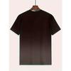 Men's Summer Fashion, Thunder Graphic Print And Gradient Color Crew Neck And Short Sleeve T-shirt, Tops For Daily And Casual Outerwear