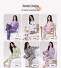 Women's Double-Sided Cotton Pajama Set: High-End, Skin-Friendly, Round Neck Pullover - Perfect for Home Wear