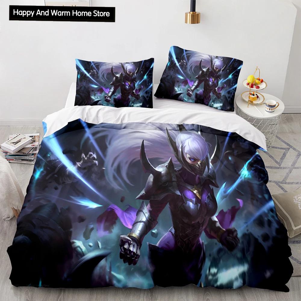 3D Print League Of Heroes Bedding Collection Single Twin Full Queen King Size Game Anime Bed Collection Aldult Boys Bedroom Duvet Cover Collections