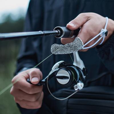 Köderfischen Anti-Schnitt Einzelner Fingerling Abriebfeste Angelhandschuhe Für Outdoor Weitwurf Angeln Kontrollleine