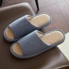 Fashion Men Linen Slippers 2025 Autumn Winter Breathable Absorbent Non-Slip Home Slippers All Seasons Indoor Floor Couple Slippers
