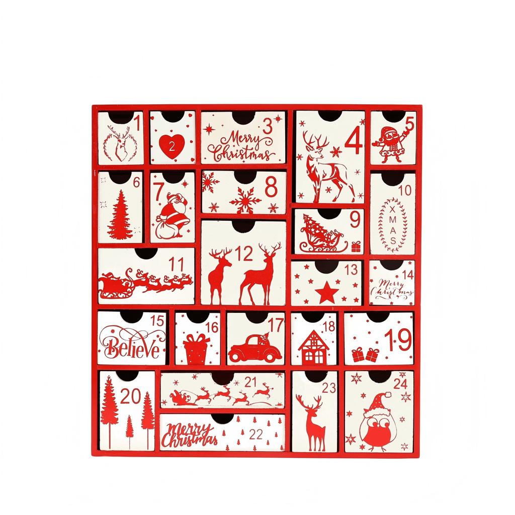 Christmas Gift Countdown Calendar Gift Box Countdown Candy Box