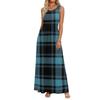 Women's Summer Dress Flowy Casual Midi Sundress with Pockets for Beach Vacation