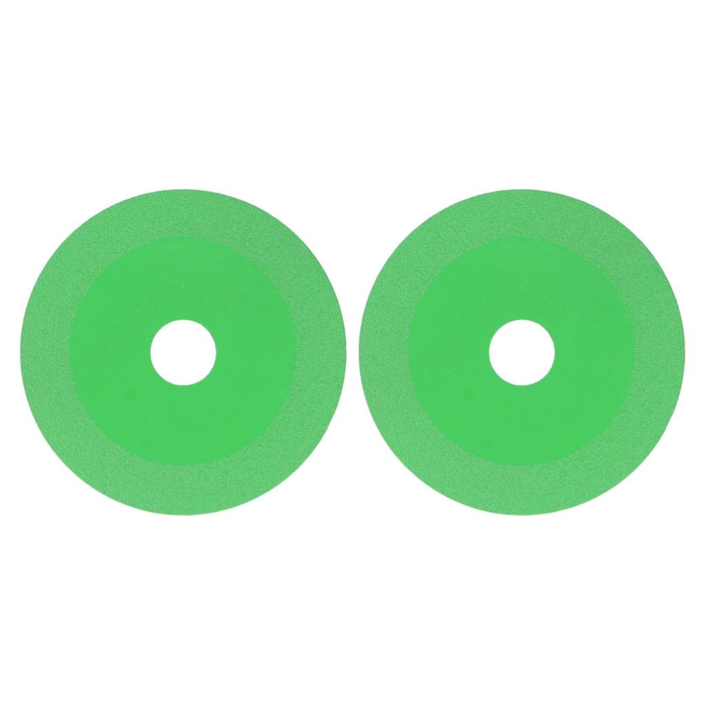 2 Sets Cutting Saw Blade for 100mm Angle Grinder High Hardness Heat Resistant Adamantine Saw Blade for Ceramic Glass