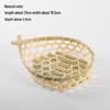 Handmade Bamboo Weaving Sieve Basket Storage and Snack Plate Set