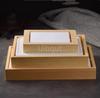 Japanese Rectangular Sushi Ice Cold Tray Box Seafood Platter Salmon Plate Dining Utensils Diware Serving Tray Banquet Tableware