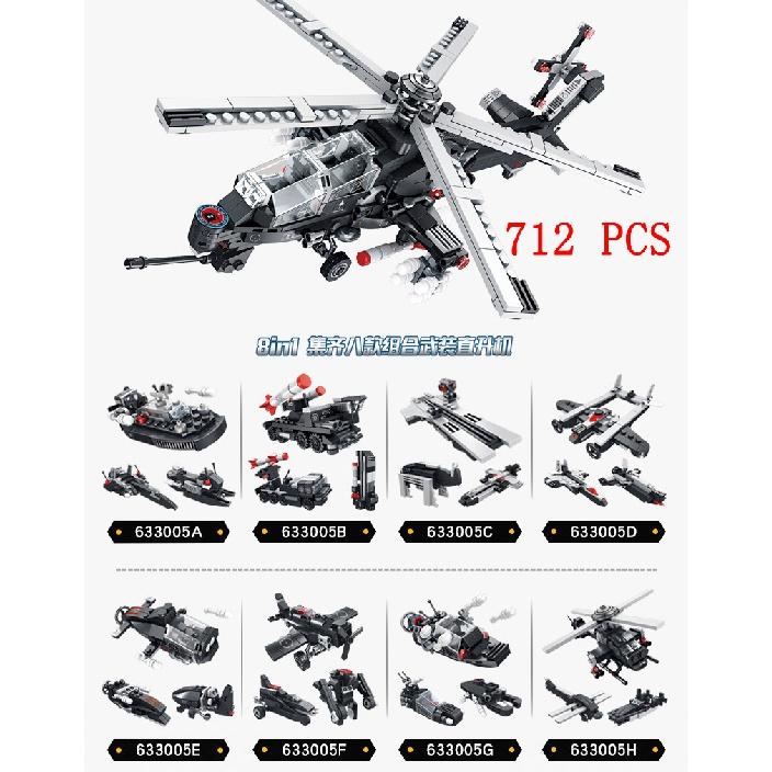 AH-64 Hubschrauber, Kampfhubschrauber, Modellbausteine, Tiger, Polizei, Krieg, 2. Weltkrieg, Armee, Kämpfer, Feuer, Rettung, Huey-Copter, Ziegelsteine, Stadt