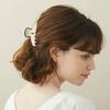 [Alexandre de Paris] Ambasadris Hair Clip Beige 8.5