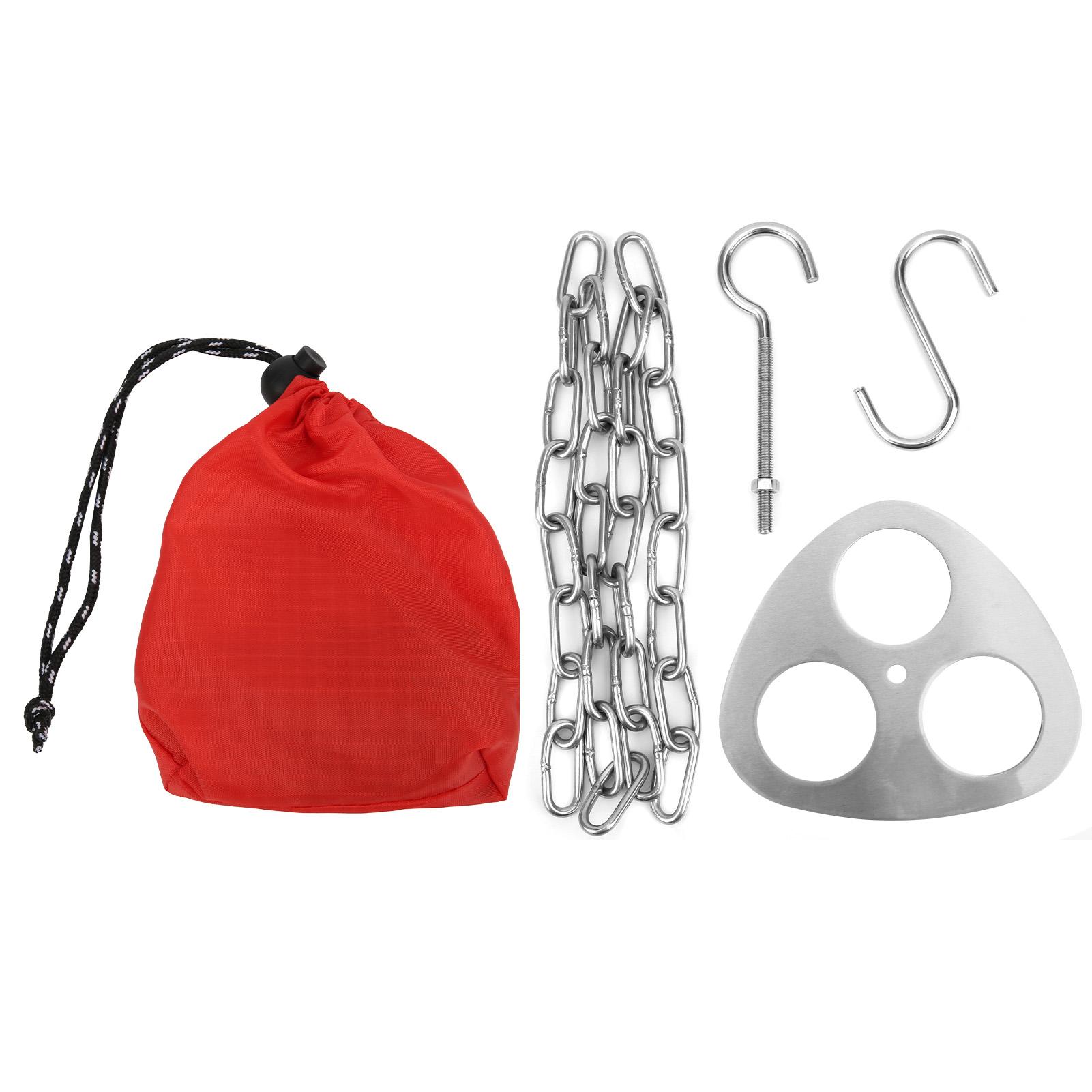 Camping Tripod Grill Board Portable Stainless Steel Tripod Hanging Rack Pot Chain Hanger