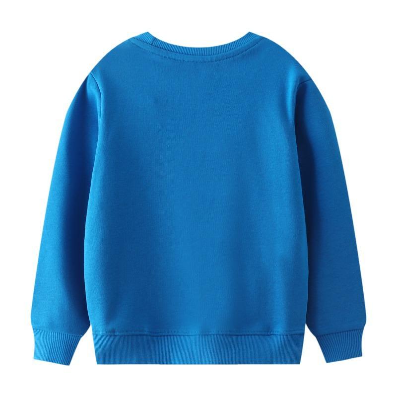 Kinder Cartoon Auto Bestickter Pullover Hoodie für Jungen & Mädchen - Frühling/Herbst 2026 Kollektion