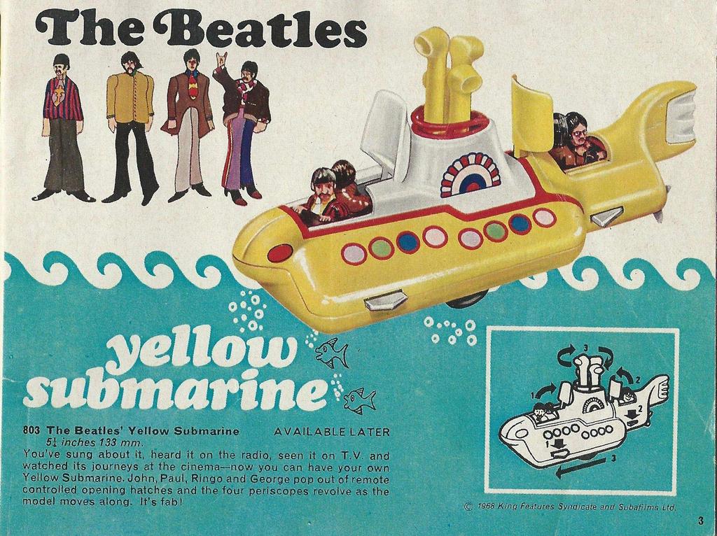 Corgi Beatles Yellow Submarine YELLOW SUBMARINE 1969 Film 50. Jubiläumsmodell 'THE BEATLES' [Artikel]