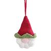 Reusable Holiday Door Handles Hand Crochet Christmas Gnome Ornaments, Knitted Faceless Hanging Decorations, Decorative Gift Box Toppers Yarn