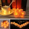 12 Pcs LED Flameless Tea Light Candles Flickering Electric Fake Candles Battery Operated LED Tea Lights with Warm Light