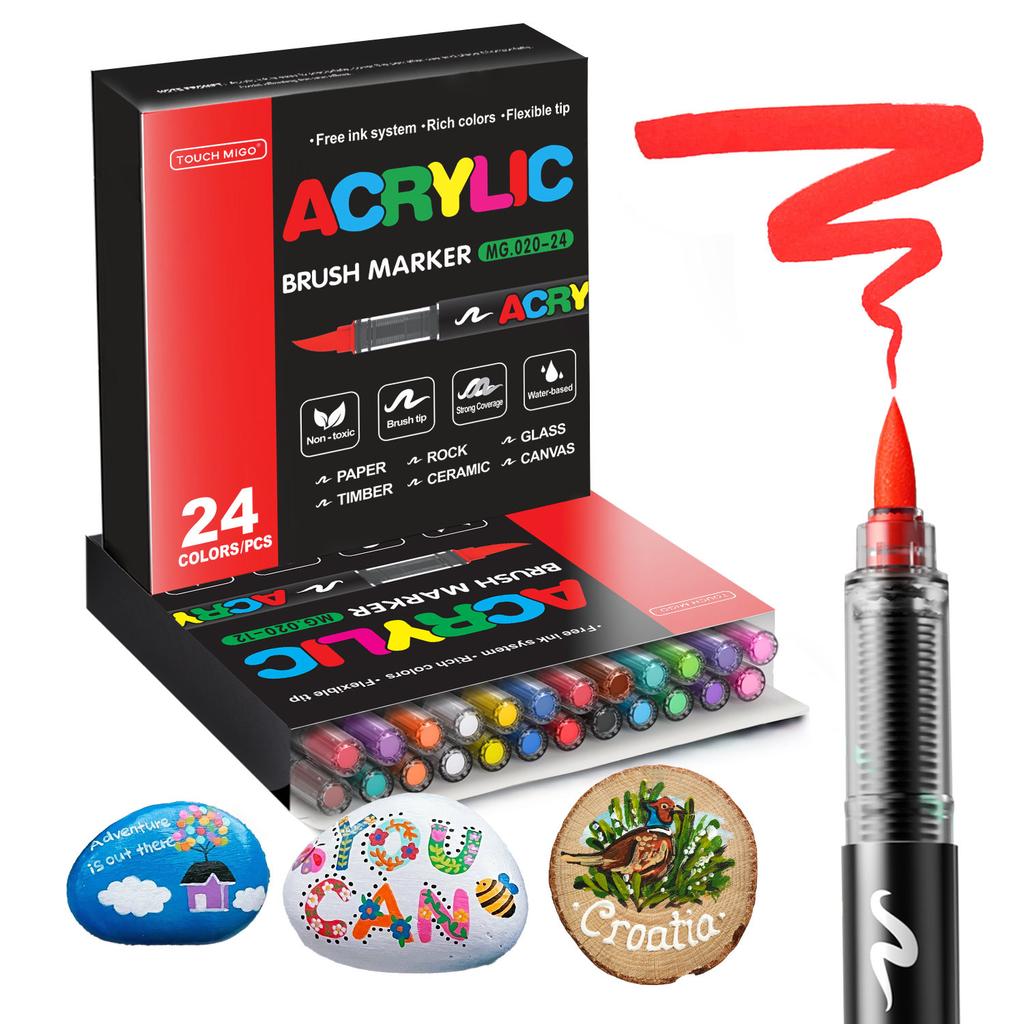 168/120/72/48/36/24/12 Colors Direct Liquid Acrylic Marker Pens Students Use Art Professional Drawing Drawing Coloring