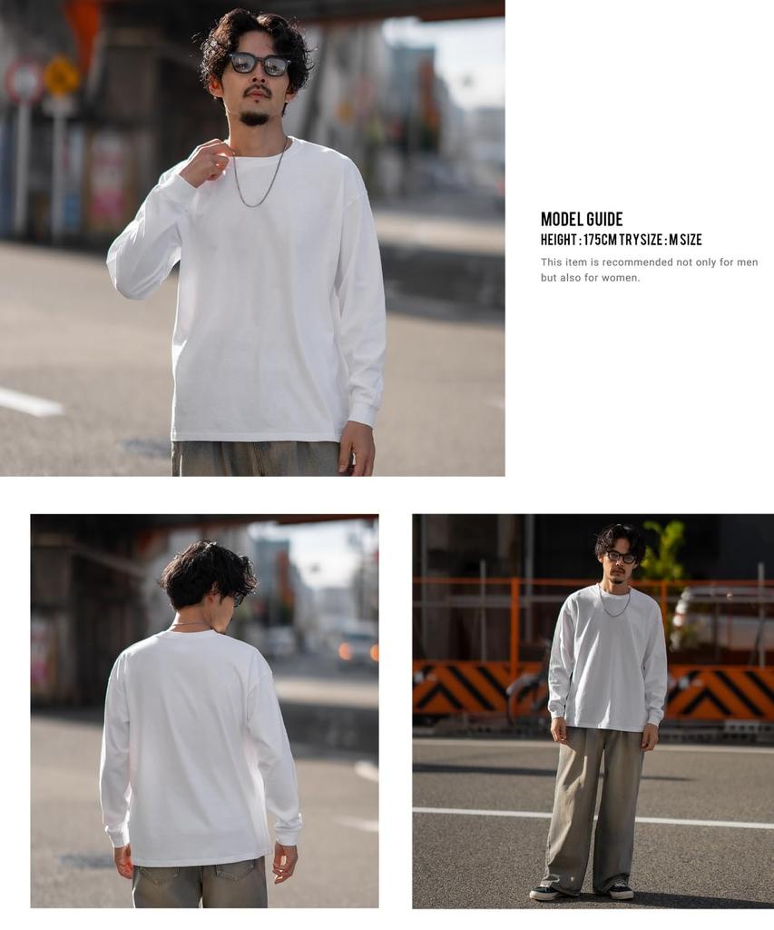 [IMPROVES] SIDE23-141 Plain Long Sleeve T-Shirt