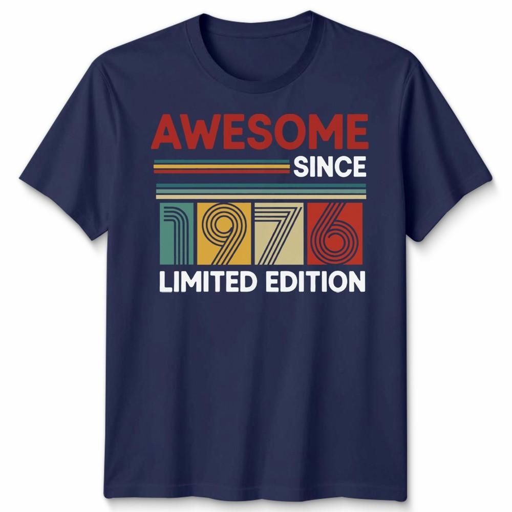 50th Birthday Unisex T Shirt 50yr 1976 Fifty Years Birthday Gift Tee