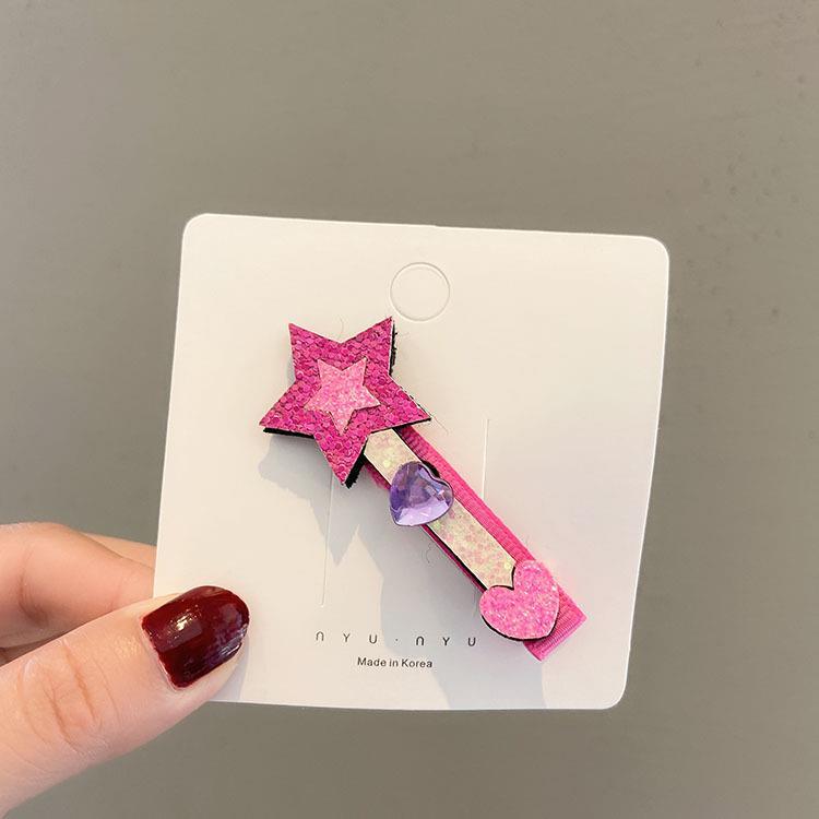 Korean Sparkly Cartoon Hair Clips for Girls - Unicorn & Bee Designs