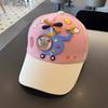 Cartoon Car Print Baby Baseball Hat Fashion Patchwork Sunshade Duck Tongue Cap Boy Girl Kids Casual Outdoor Peaked Hat