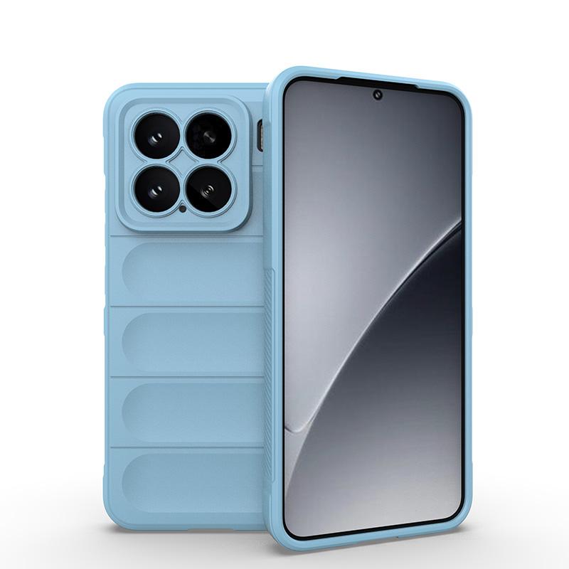 

Для Xioami 15 Pro 5g задняя крышка телефона чехол мягкий силиконовый противоударный противоскользящий защитный чехол Funda Coque телефонные чехлы For Xiaomi 15 Pro небесно-голубой