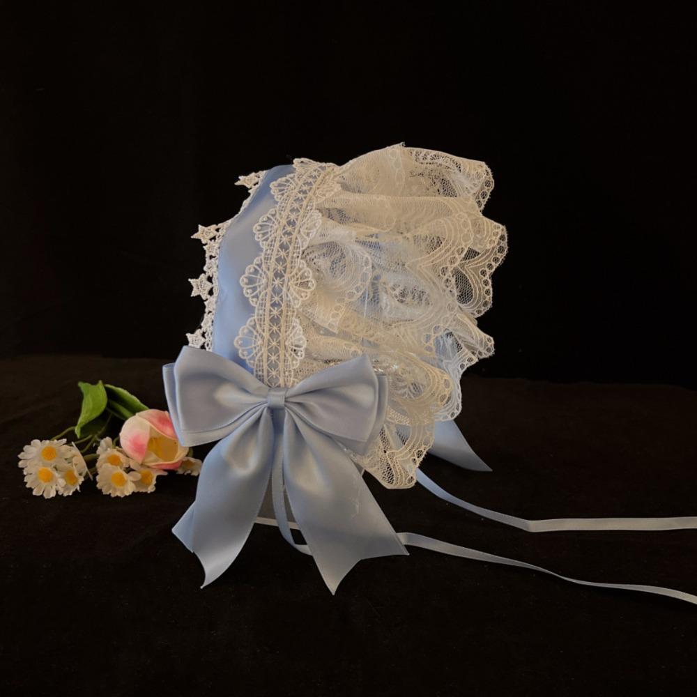 Ribbon Bow Cosplay Headpiece Lace Trim Anime Headband Lovely Lace Headband For Maid Costume