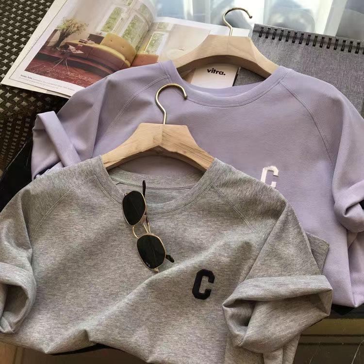 Women's Summer Casual Embroidered Two-Piece Set – Short Sleeve Top & Shorts, Plus Size, Loose Fit.