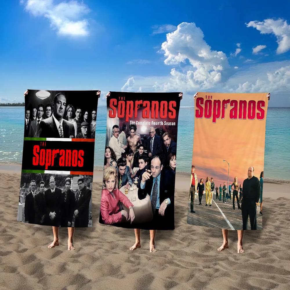 The Sopranos Family Movie Microfiber Blanket Quick Drying Beach Towels Oversized Printing Super Absorbent Pool Towel Blanket