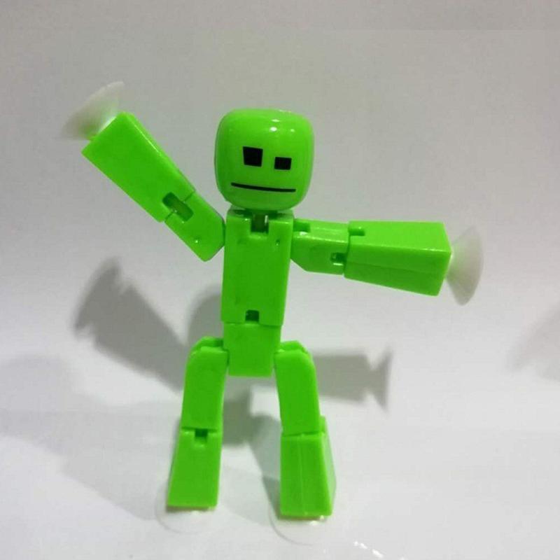 2 Pcs Random Color Stikbot Screen Animation Toys Shed Dolls With Sucker Toys