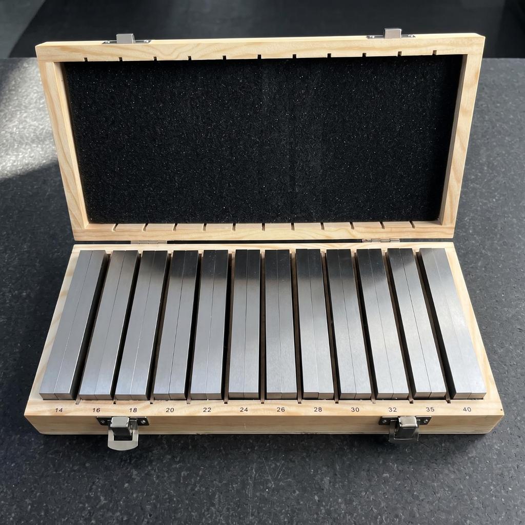 24 Pieces Parallel Gauge Block Set Accurate Hardened