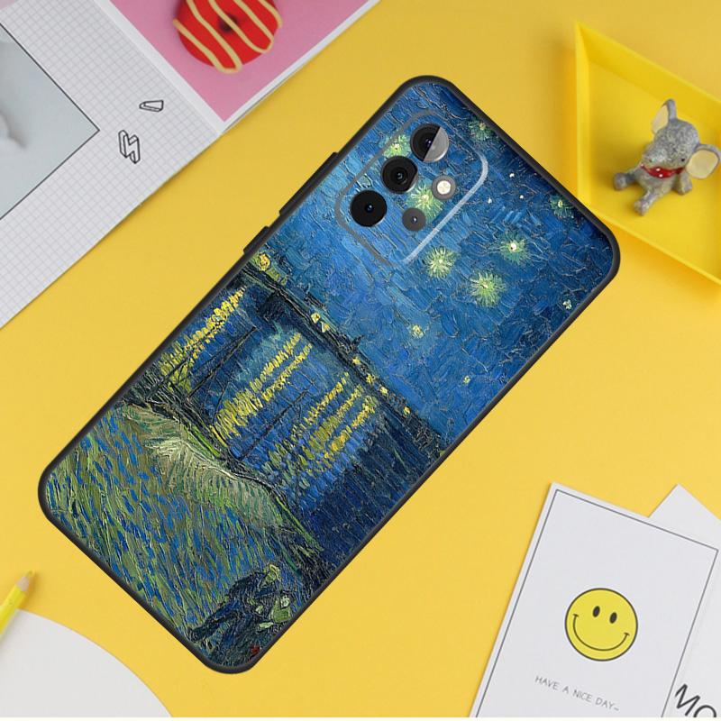 Van Gogh Starry Night Case For Samsung Galaxy A36 A16 A56 A06 A54 A34 A14 A13 A53 A12 A22 A32 A52 A35 A17 A15 A55