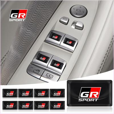 Styling vozu 3D epoxidové samolepky na dekoraci volantu a palubní desky pro Toyota GR TRD Chr Corolla Yaris Rav4 E150 E120 Land Cruiser