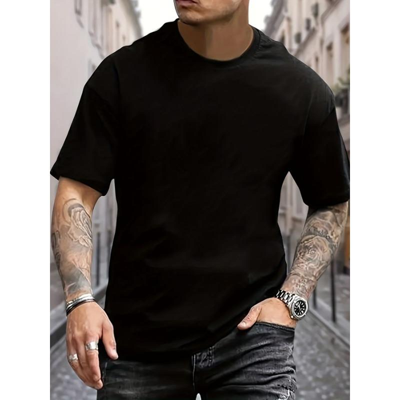 Summer European-American Men's Youth Fashion Sports Printed Loose Casual Short Sleeve T-Shirt