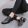 Genuine Leather Men's Shoes Business Men Dress Shoes Incressed 6cm Slip On Pointed Toe Man Oxfords Classic Formal Shoes for Men